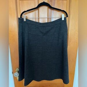 LOFT Charcoal A-Line Skirt